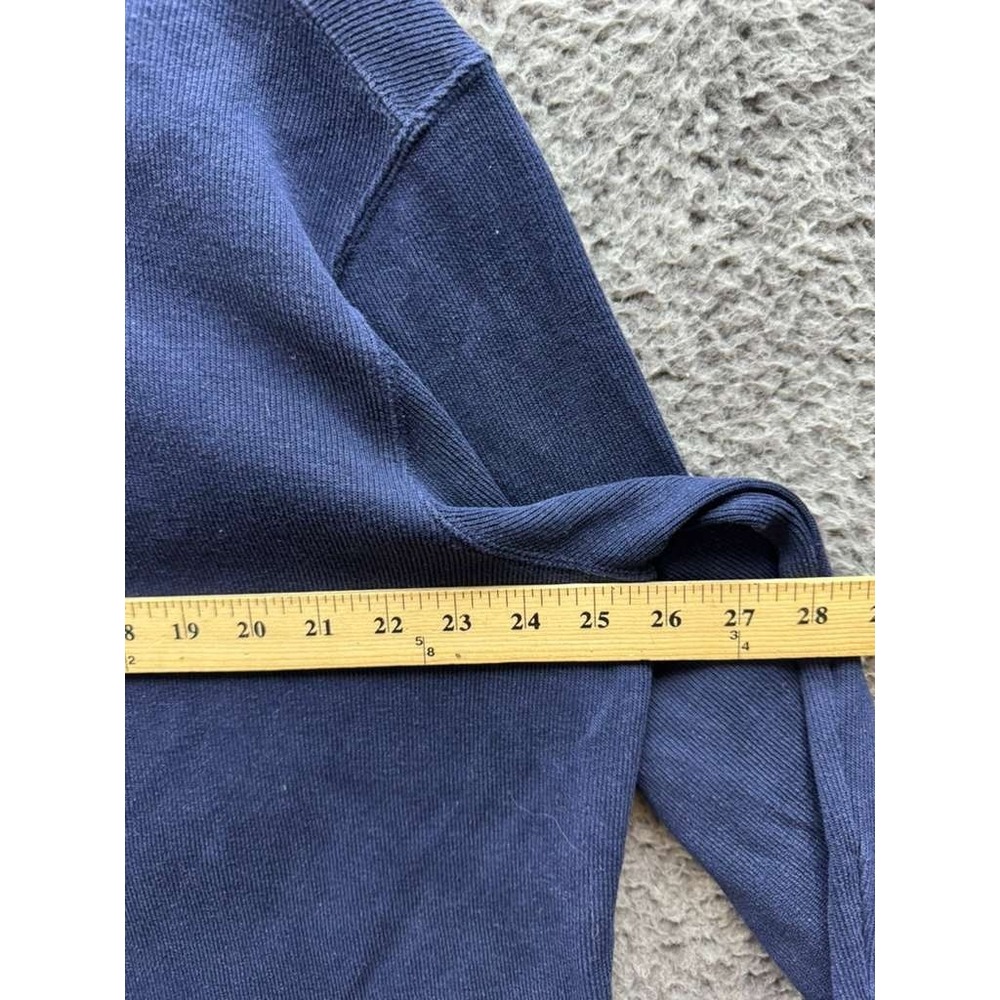 Polo Ralph Lauren Estate-Rib Quarter Zip Pullover Sweater Navy Blue Mens Size XL - Picture 7 of 10